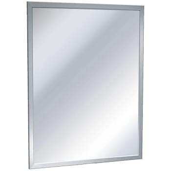 Image for Asi American Specialties Inc. Angle Frame Mirror Stainless Steel Inter Mat Black from HD Supply