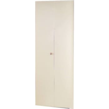 Image for Dunbarton 36 In. X 96 In. Ivory 2 Panel The Flush Metal Bi-Fold Door from HD Supply