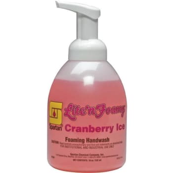 Spartan 18 Oz. Lite'N Foamy Cranberry Ice Bottle Hand Wash