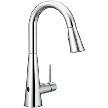 Image for Moen Touchless Single-Handle Kitchen Faucet with Pull-Down Sprayer #76 (Chrome) from HD Supply