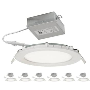 Maintenance Warehouse® 6" Led Canless Downlight 27-50k Cct Package Of 6