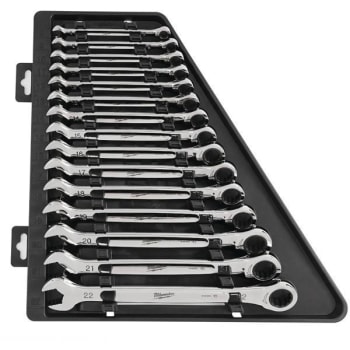 Image for Milwaukee Metric Ratcheting Combination Wrench Set from HD Supply
