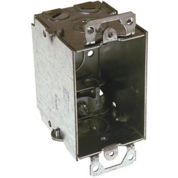 Image for Raco 3 In. X 2 In. Gangable Switch Box, 2-1/2 In. Deep, 1/2 In. Ko', Ac/Mc Clamps, Plaster Ears from HD Supply