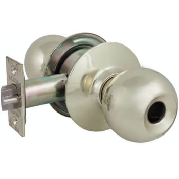 Image for Us Lock 2010 Series Grade 2 Storeroom Less Cylinder Ball Knob (Bright Brass) from HD Supply