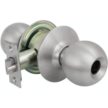 Image for Us Lock 2010 Series Grade 2 Storeroom Less Cylinder Ball Knob (Brushed Stainless) from HD Supply