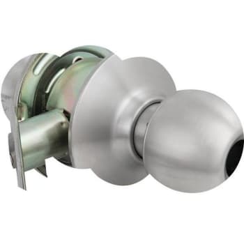 Image for Us Lock Grade 2 Less Cylinder Entrance Ball Door Knob (Brushed Stainless) from HD Supply
