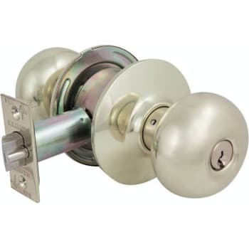 Image for Us Lock 2010 Series Grade 2 Entrance Plymouth Door Knob W/ Keyway (Bright Brass) from HD Supply