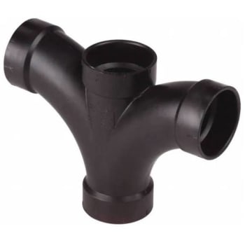 Image for Nibco 3 In. ABS DWV Spigot X Hub X Hub X Hub Double Fixture Tee Fitting from HD Supply