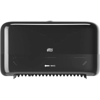Image for Tork Coreless Elevation High Capacity 2-Roll Toilet Paper Dispenser (Black) from HD Supply