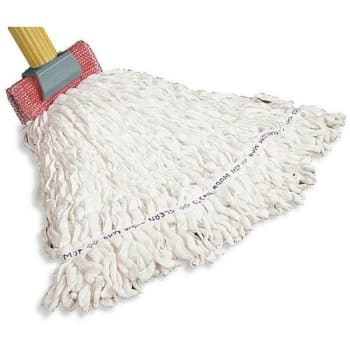 Image for Rubbermaid Commercial Clean White Medium Room Rayon/poly Blend Mop W/ 5 In. Head Band from HD Supply