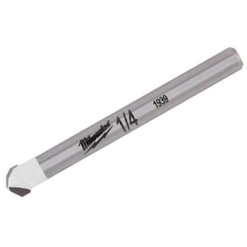 Milwaukee 1 4 In. Carbide Tipped Drill Bit For Tile And Stone HD Supply