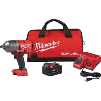Milwaukee M18 Fuel 18v Brushless 1/2 In. Impact Wrench W/ Friction Ring And One 5.0 Ah Battery