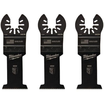 Image for Milwaukee 1-3/8 in. High Carbon Steel Universal Fit Wood Cutting Multi-Tool Oscillating Blade from HD Supply