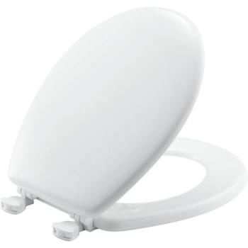 Image for Premier White Round Closed Front Wood Toilet Seat from HD Supply