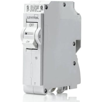 Image for Leviton 15 Amp 120 V Standard 1-Pole Thermal Magnetic Branch Circuit Breaker from HD Supply