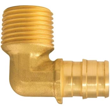 Image for Apollo Mnpt PEX-A Barb, 90 Deg., Male Elbow Fitting, 1/2" X 1/2", Brass from HD Supply