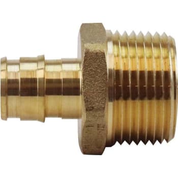 Apollo 1/2", Brass, Pex-A Expansion Barb x 3/4", Mnpt Male Adapter