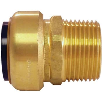 Image for Tectite 1 In. Brass Push-To-Connect X Male Pipe Thread Adapter from HD Supply