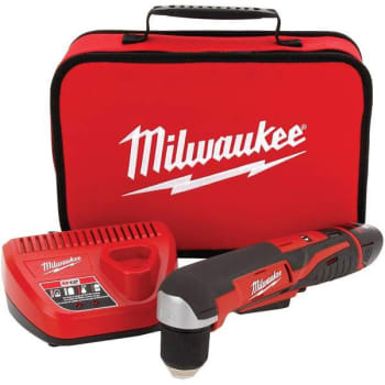 Milwaukee M12 12v Li-Ion 3/8 In. Right-Angle Drill W/1.5ah Battery And Tool Bag