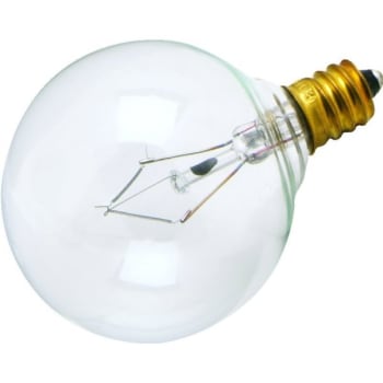 Image for Sylvania® G16-1/2 Bulb 25W Candelabra Base Clear, Package Of 24 from HD Supply