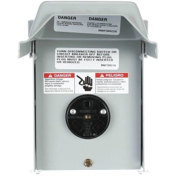 Image for Siemens 30 Amp Outdoor Enclosed Panel W/ Tt30r Receptacle from HD Supply
