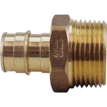 Apollo 3/4 In. Brass PEX-A Expansion Barb X 1 In. Mnpt Male Adapter