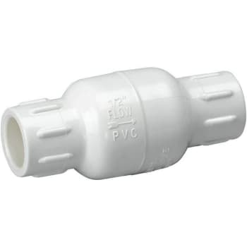 Image for Homewerks 1-1/2 Solvent X 1-1/2 Solvent Schedule 40 Pvc Spring Check Valve from HD Supply