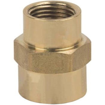 Image for Brasscraft 1/2 in. FIP x 3/8 in. FIP Brass Pipe Reducer Coupling from HD Supply