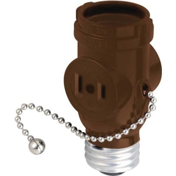 Image for Satco Brown Pull Chain Socket from HD Supply