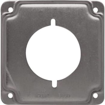 Image for Raco 4 Steel 1-Gang Exposed Square Cover For 2.141 Dia. 30-50 A Round Receptacle from HD Supply