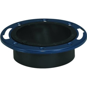 Image for Nibco 4 In. x 3 In. ABS Reducing Adjustable Closet Flange w/ Plastic Coated Steel Flange (Hub) from HD Supply