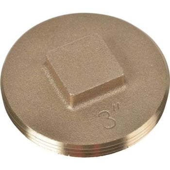Image for Oatey 3 In. Brass Threaded Cleanout Plug from HD Supply