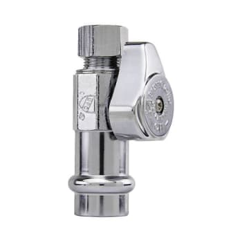 Image for Brasscraft 1/4" Turn Straight Valve 1/2"  Nominal Connect Inlet X 3/8" Od Outlet from HD Supply