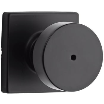 Image for Kwikset Pismo Square Bed/bath Knob In Matte Black from HD Supply