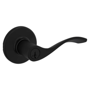 Image for Kwikset Balboa Bed/bath Lever In Matte Black from HD Supply
