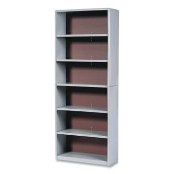 Safco Valuemate® 6-Shelf Economy Bookcase, 31.75"w X 13.5"d X 80"h, Gray