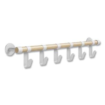 Image for Safco Resi® Coat Wall Rack, 6 Hook, 36.25"w X 4.25"d X 6"h, White from HD Supply