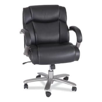 Image for Safco Lineage™ Big & Tall Mid Back Chair, 24.5" Back, 19.5" - 23.25", Black Seat from HD Supply