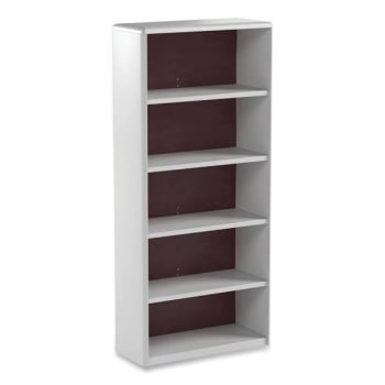 Safco Valuemate® 5-Shelf Economy Bookcase, 31.75"w X 13.5"d X 67"h, Gray