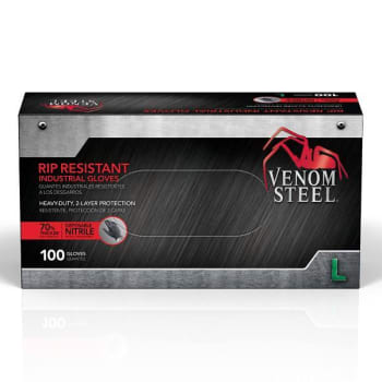 Image for Venom Steel 2-Layer Rip Resistant Nitrile Gloves L Package Of 100 from HD Supply