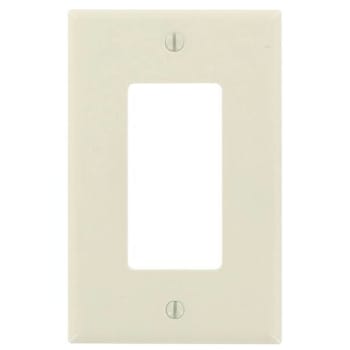 Image for Leviton 1-Gang Decora Midway Rocker Switch Wall Plate (Light Almond) from HD Supply