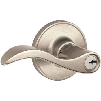 Image for Schlage Seville Keyed Entry Door Lever Lockset (Satin Nickel) from HD Supply