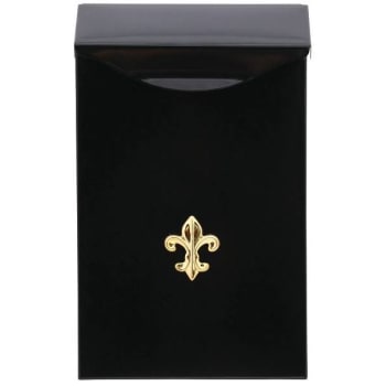 Architectural Mailboxes Small Wall Mount Black Mailbox – Galvanized Steel Classic