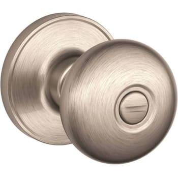 Image for Schlage Stratus Bed And Bath Lock Door Knob (Satin Nickel) from HD Supply