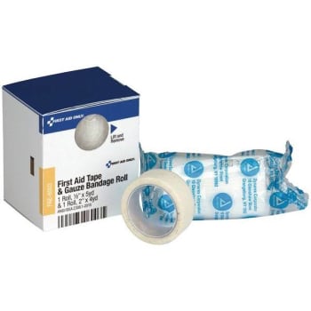 First Aid Only 1/2 In. X 5 Yds. First Aid Tape And 2 In. X 4 Yds. Gauze Roll Refill
