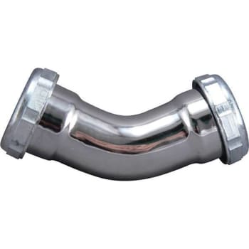 Image for Keeney 1-1/4 In. X 1-1/4 In. 22-Gauge Brass 45-Degree Elbow Fitting Chrome from HD Supply