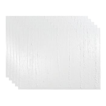 Image for Fasade 18x24 Rain Backsplash Panel, Gloss White, Package Of 5 from HD Supply