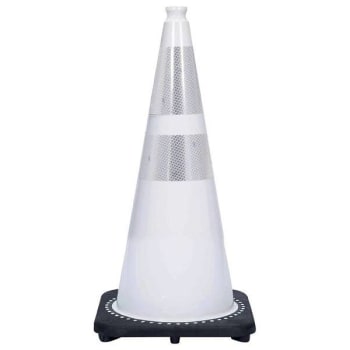 Image for Mr. Chain 28-Inch White Reflective Cone Case Of 6 from HD Supply