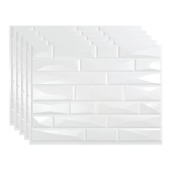 Image for Fasade 18x24 Vista Backsplash Panel, Gloss White, Package Of 5 from HD Supply