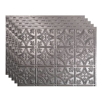 Image for Fasade 18x24 Traditional #1 Backsplash Panel, Galvanized Steel, Package Of 5 from HD Supply